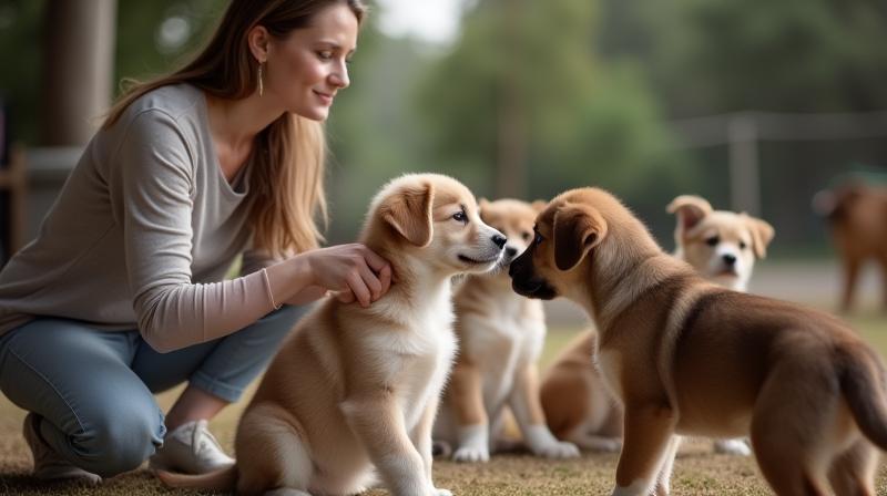 Pawsitive Progress instructor leading a puppy class