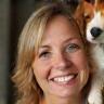 Rita Downes with cocker spaniel puppy